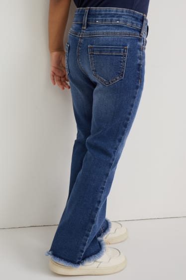 Kinderen - Flared jeans - jeansblauw