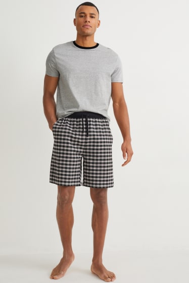 Men - Short pyjamas - light gray-melange