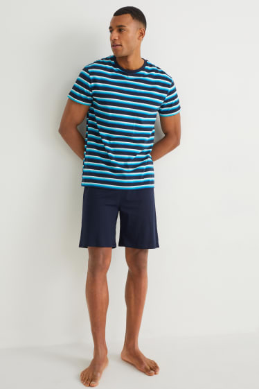 Men - Short pyjamas - dark blue