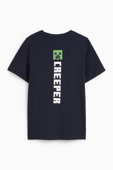 Enfants garçons - Minecraft - T-shirt - bleu foncé