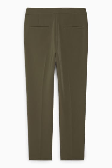 Damen - Business-Hose - Mid Waist - Regular Fit - dunkelgrün