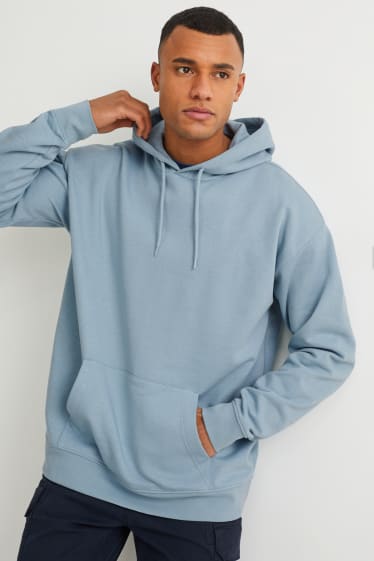 Heren - Hoodie - lichtblauw