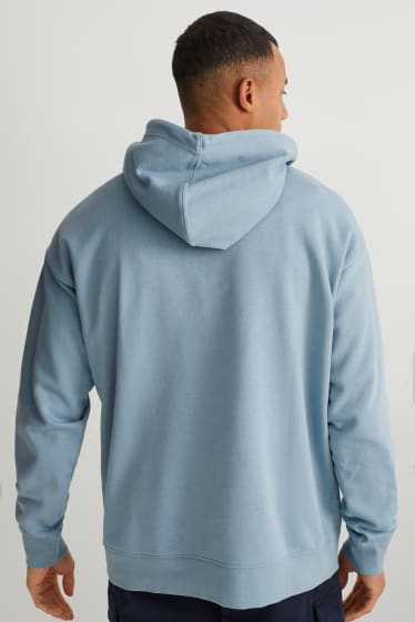 Heren - Hoodie - lichtblauw