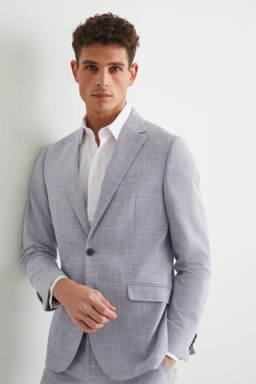 Men - Mix-and-match tailored jacket - slim fit - stretch - LYCRA® - gray