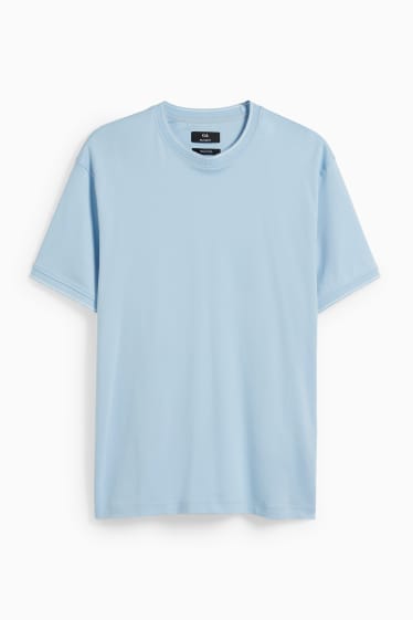 Uomo - T-shirt - cotone Pima - azzurro