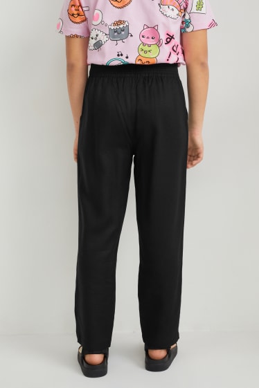 Copii - Pantaloni - tapered fit - negru