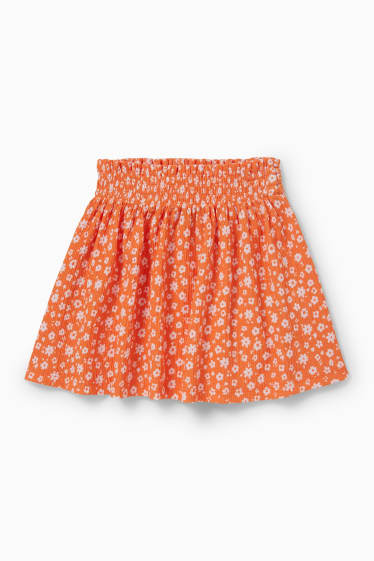 Bambini - Gonna - a fiori - arancione