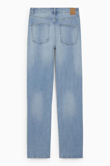 Women - Straight jeans - high waist - denim-light blue