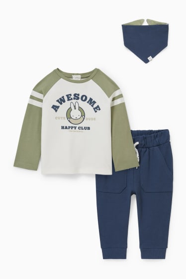 Babys - Nijntje - babyoutfit - 3-delig - donkerblauw