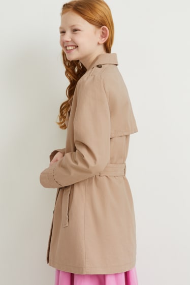 Kinder Mädchen - Trenchcoat - beige