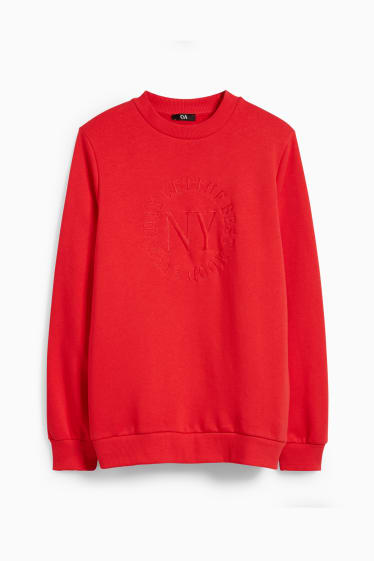 Femei - Tricou cu mânecă lungă - roșu