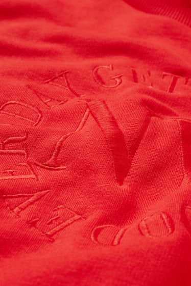 Femei - Tricou cu mânecă lungă - roșu