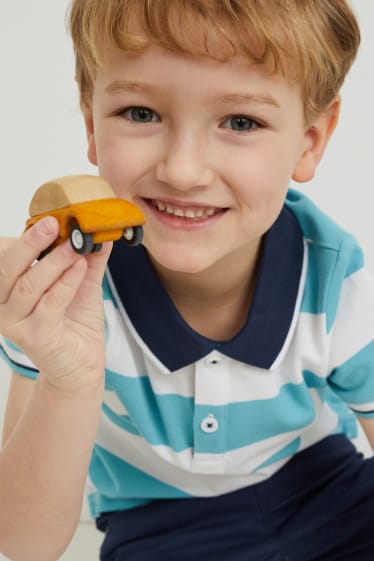 Kinderen - Set van 2 - poloshirt - donkerblauw