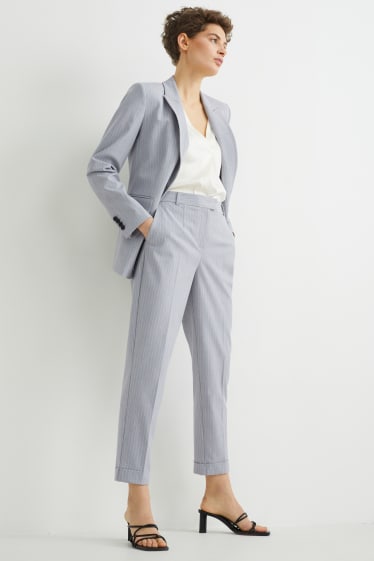 Mujer - Pantalón de oficina - regular fit - 4 Way Stretch - gris claro