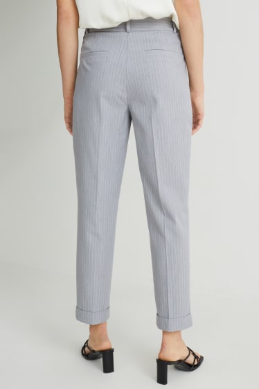 Mujer - Pantalón de oficina - regular fit - 4 Way Stretch - gris claro