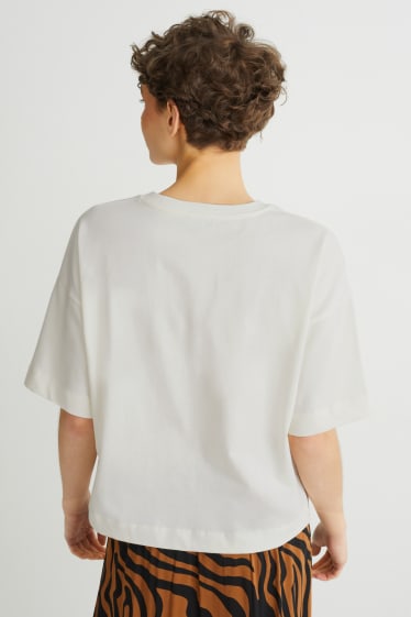 Donna - T-shirt - bianco crema