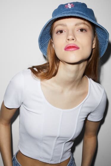 Donna - CLOCKHOUSE - cappello di jeans - jeans blu