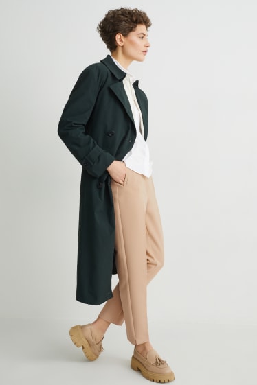 Donna - Pantaloni di stoffa - vita alta - cigarette fit - beige