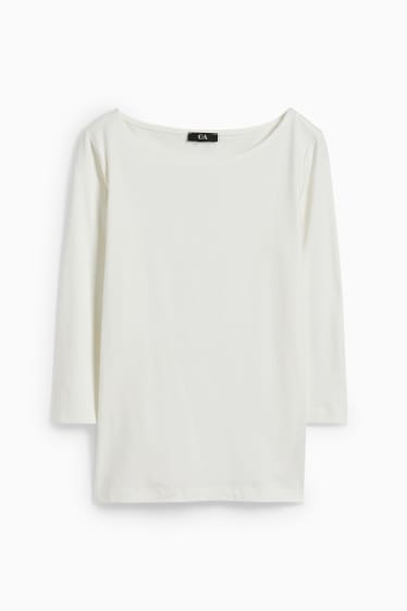 Dames - Longsleeve - wit