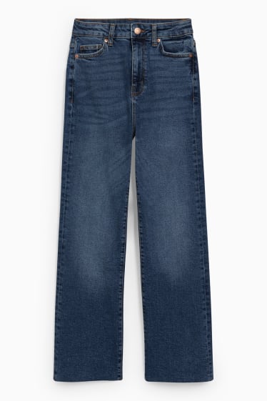 Femmes - Crop flared jean - high waist - LYCRA® - jean bleu