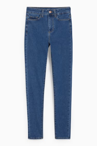 Femei - Jegging jeans - talie înaltă - LYCRA® - denim-albastru