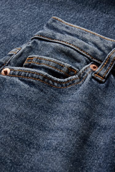Kobiety - Crop flared jeans - wysoki stan - LYCRA® - dżins-niebieski