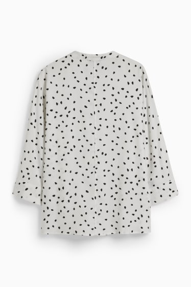 Dona - Brusa - amb fibres Tencel™ Lyocell - blanc/negre