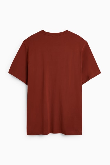 Heren - T-shirt - bruin