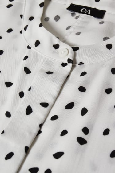Damen - Bluse - mit Tencel™ Lyocell-Fasern - weiß / schwarz