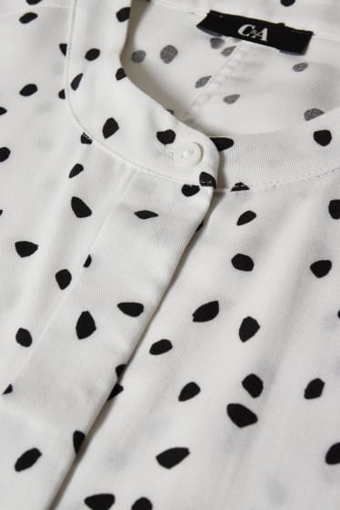 Dona - Brusa - amb fibres Tencel™ Lyocell - blanc/negre