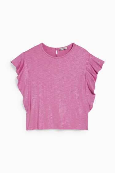 Children - Short sleeve T-shirt - shiny - light violet