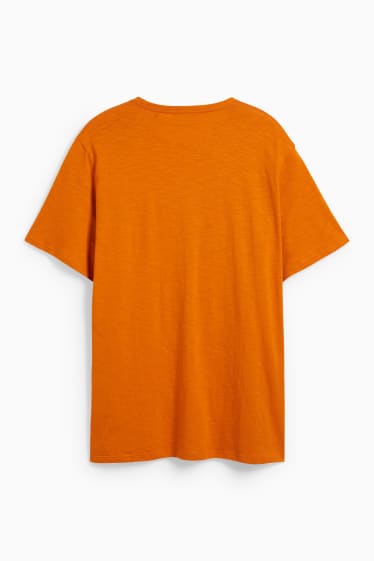 Heren - T-shirt - donker oranje