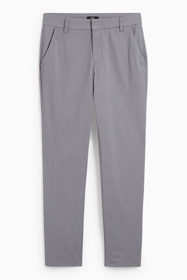 Dames - Chino - mid waist - grijs