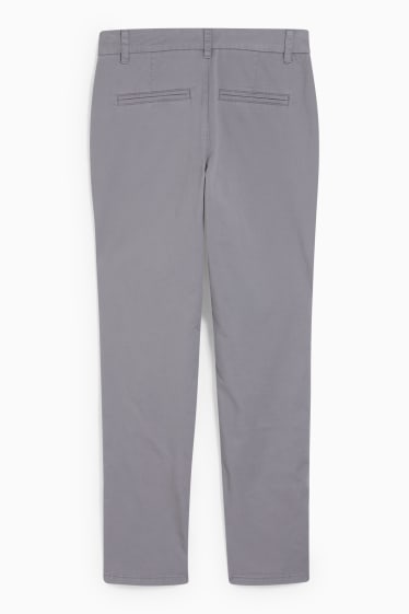 Dames - Chino - mid waist - grijs