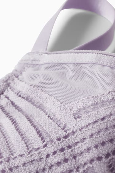 Femmes - Soutien-gorge à armature - DEMI - ampliforme - violet clair