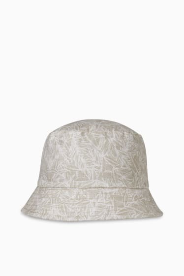 Uomo - Cappello double-face - beige