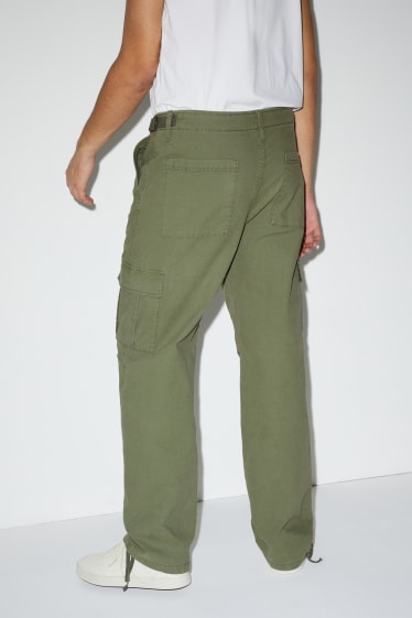 Hommes - Pantalon cargo - vert