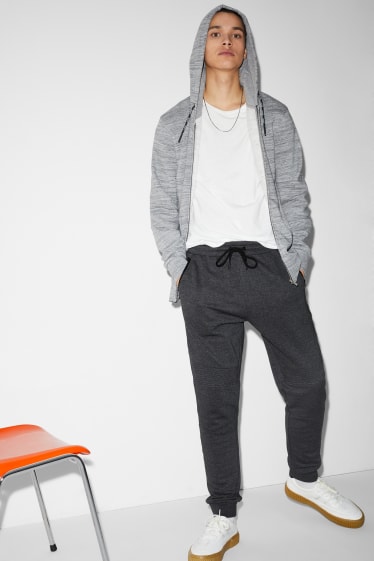 Hommes - Pantalon de jogging - mélange gris foncé