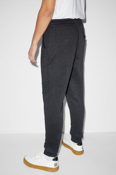 Men - Joggers - dark gray melange