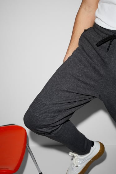 Men - Joggers - dark gray melange