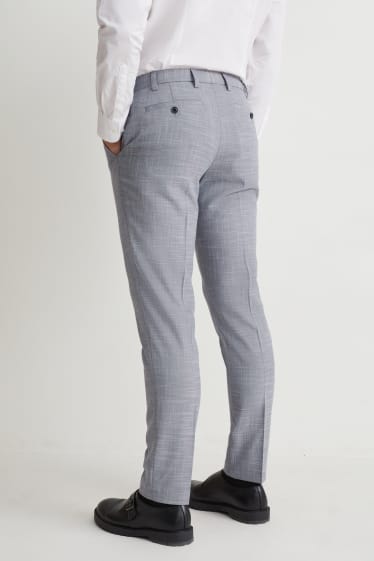 Men - Mix-and-match trousers - slim fit - stretch - LYCRA® - gray