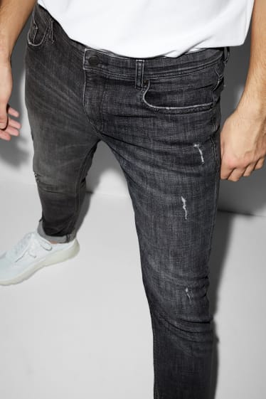 Men - Skinny jeans - LYCRA® - denim-gray