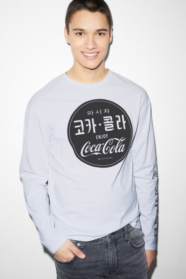 Men - Long sleeve top - Coca-Cola - white