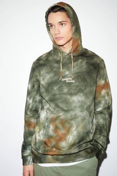 Heren - Hoodie - groen