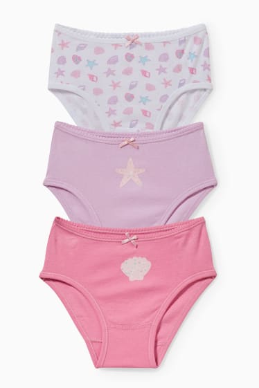 Enfants filles - Lot de 3 paires - culotte - rose