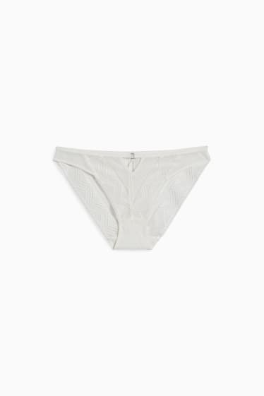 Dames - Slip - crème wit