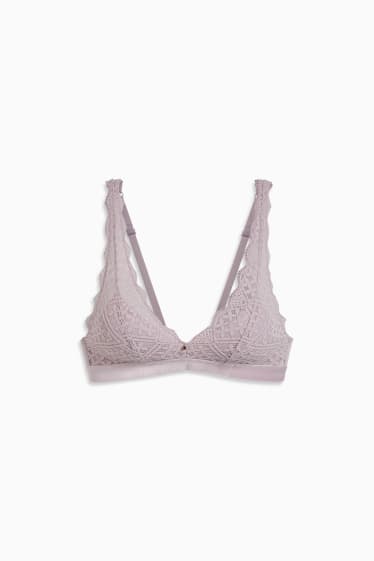 Femei - Bralette - vătuit - LYCRA® - violet deschis