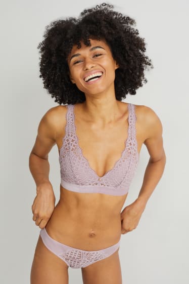 Donna - Slip - LYCRA® - viola chiaro