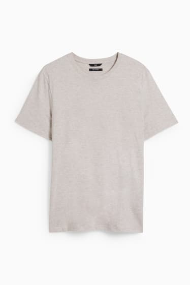 Hommes - T-shirt - coton Pima - beige