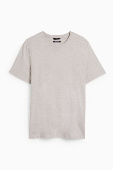 Heren - T-shirt - Pima-katoen - beige